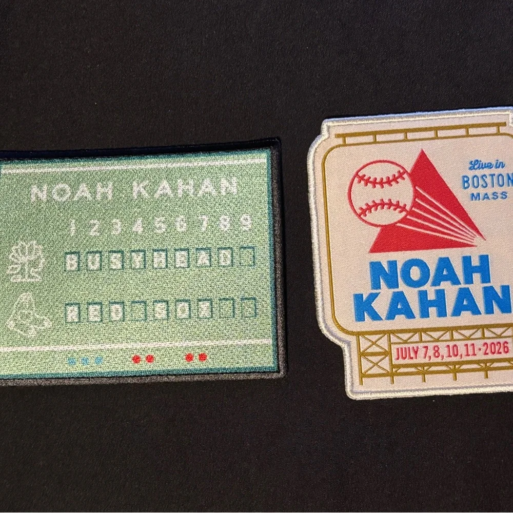 Noah Kahan Tour Fenway Park Patch Set Boston July 2026 - Picture 1 of 2